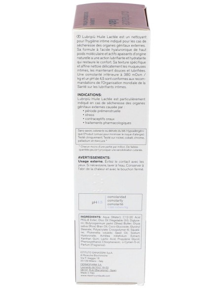 Cumlaude Lab Lubripiù Higiene Íntima Oleo Leche, 200 Ml