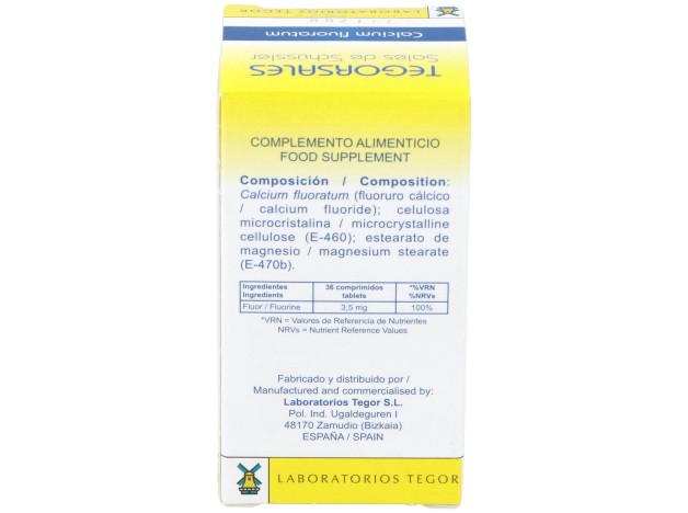 Calcium-Fluor.D12 Tegorsales (Nº1) 350 Comp.20G