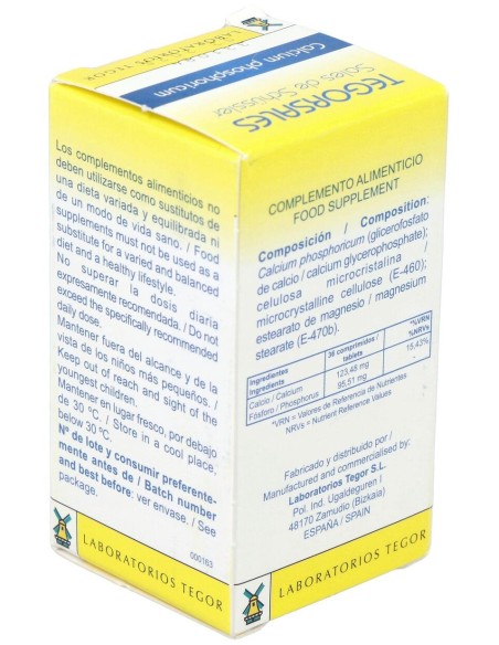 Calcium-Phosp.D6 Tegorsales (Nº2) 350 Comp.20G