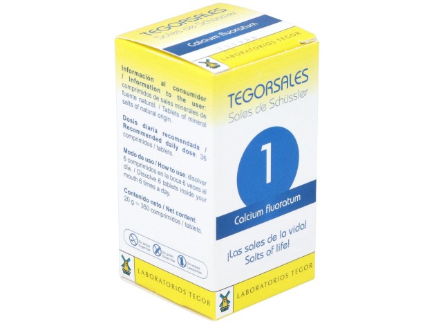 Calcium-Fluor.D12 Tegorsales (Nº1) 350 Comp.20G