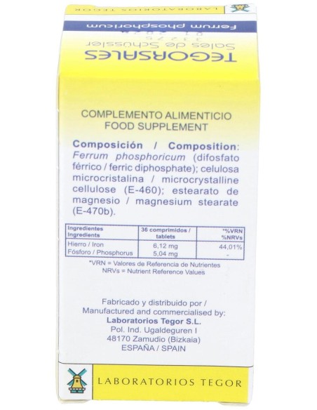 Tegor Tegor Sal 3 Ferrum Phosphoricum 350Comps