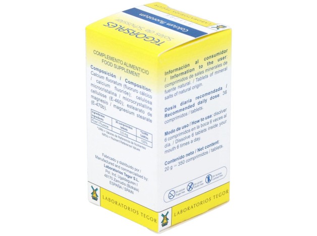 Calcium-Fluor.D12 Tegorsales (Nº1) 350 Comp.20G