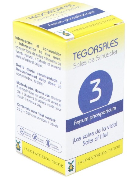 Tegor Tegor Sal 3 Ferrum Phosphoricum 350Comps