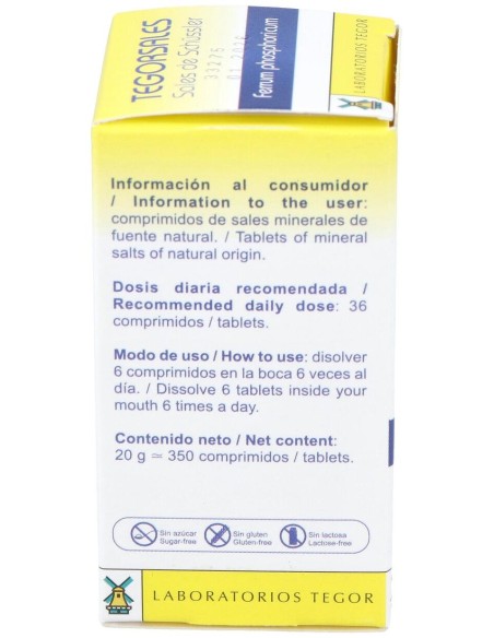 Tegor Tegor Sal 3 Ferrum Phosphoricum 350Comps