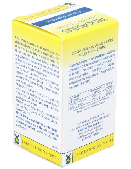 Kalium-Chlor.D6 Tegorsales (Nº4) 350 Comp.20G