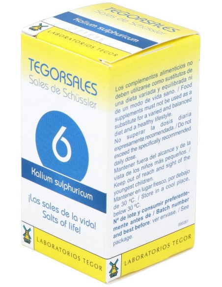 Tegor Tegor Sal 6 Kalium Sulphuricum 350Comps