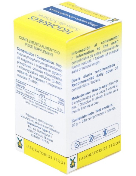Magnesium-Phos.D6 Tegorsales (Nº7) 350 Comp.20G