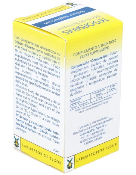 Tegor Tegor Sal 6 Kalium Sulphuricum 350Comps