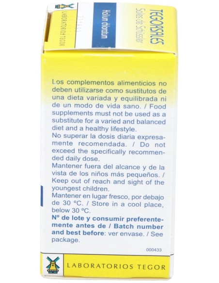 Kalium-Chlor.D6 Tegorsales (Nº4) 350 Comp.20G