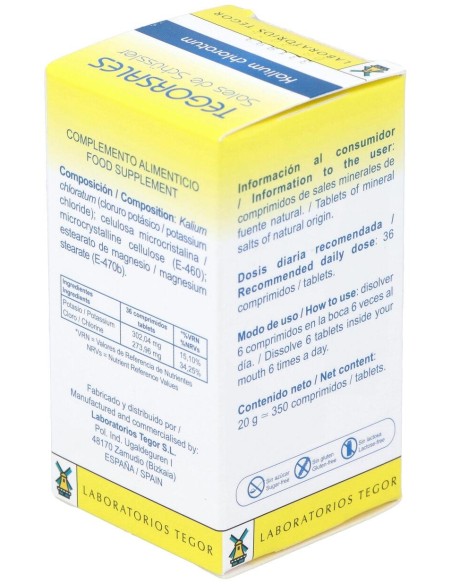 Kalium-Chlor.D6 Tegorsales (Nº4) 350 Comp.20G