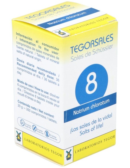 Natrium-Chlor.D6 Tegorsales (Nº8) 350 Comp.20G
