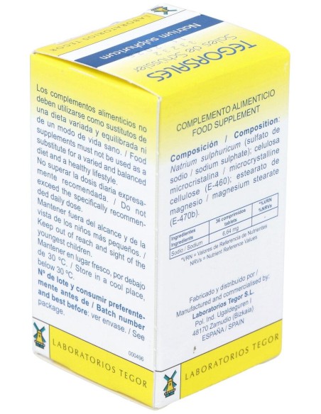Natrium-Sulf.D6 Tegorsales (Nº10) 350 Comp.20G