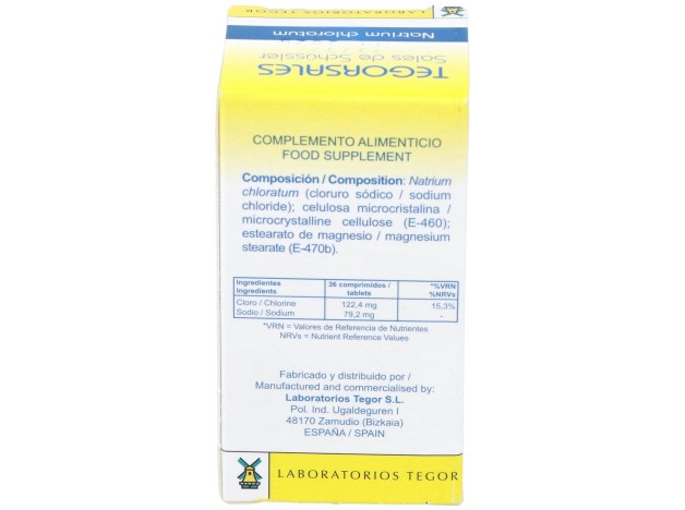 Natrium-Chlor.D6 Tegorsales (Nº8) 350 Comp.20G