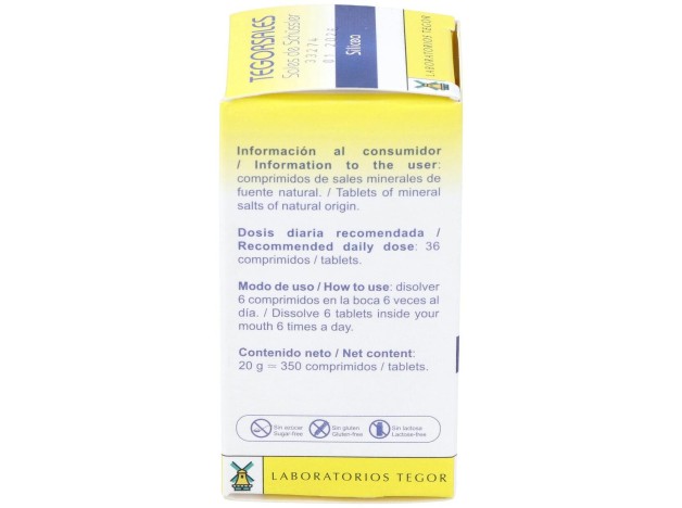 Silicea D12 Tegorsales (Nº11) 350 Comp.20G