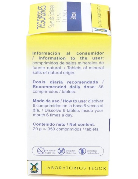 Silicea D12 Tegorsales (Nº11) 350 Comp.20G