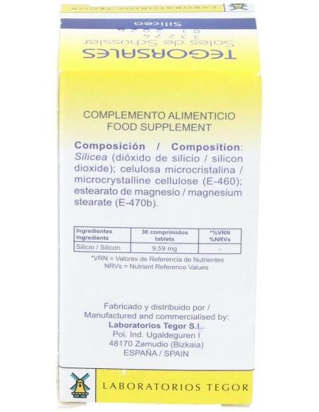 Silicea D12 Tegorsales (Nº11) 350 Comp.20G