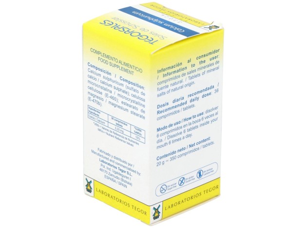Calcium-Sulf.D6 Tegorsales (Nº12) 350 Comp.20G