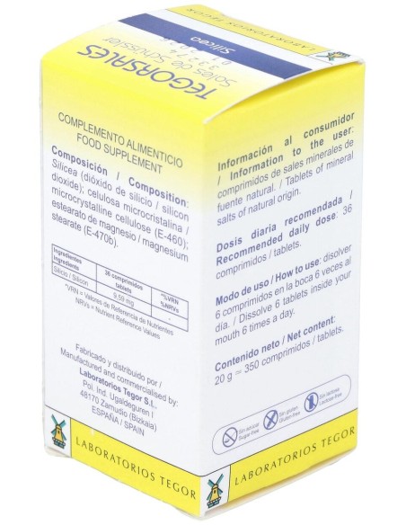 Silicea D12 Tegorsales (Nº11) 350 Comp.20G