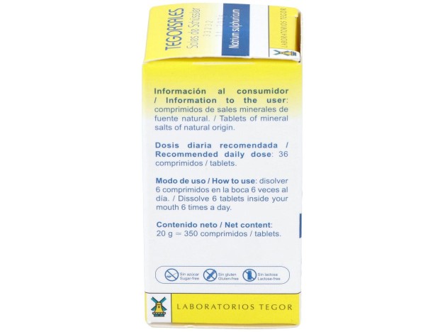 Natrium-Sulf.D6 Tegorsales (Nº10) 350 Comp.20G
