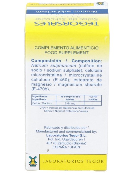 Natrium-Sulf.D6 Tegorsales (Nº10) 350 Comp.20G