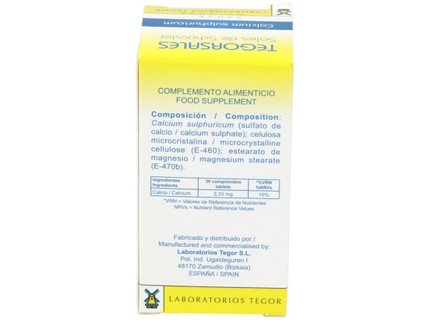 Calcium-Sulf.D6 Tegorsales (Nº12) 350 Comp.20G