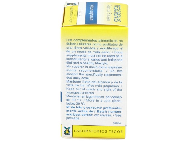 Calcium-Sulf.D6 Tegorsales (Nº12) 350 Comp.20G