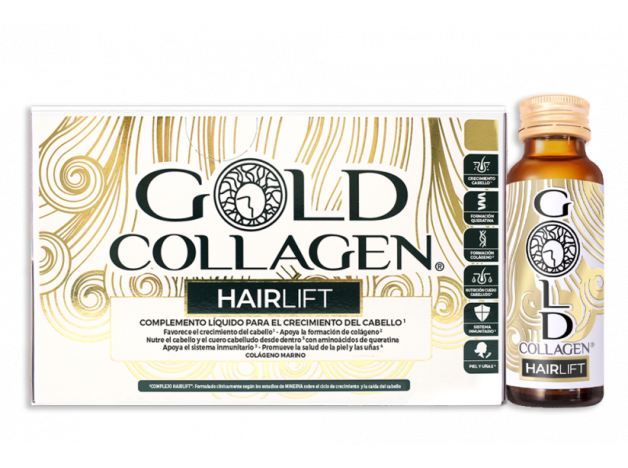 Gold Collagen Hairlift 10 Frascos De 50 ml