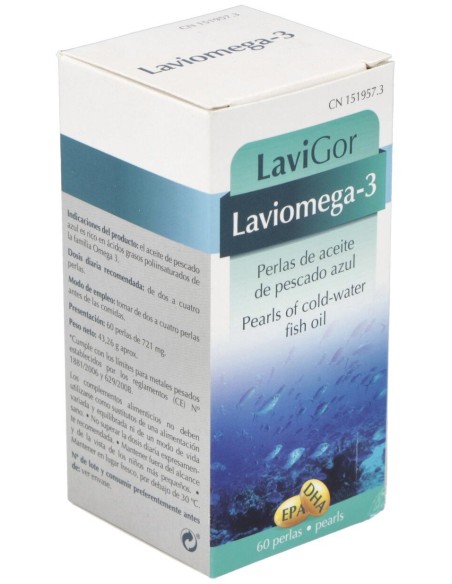 Lavigor Omega 3 Perlas De Aceite De Pescado  60 Caps