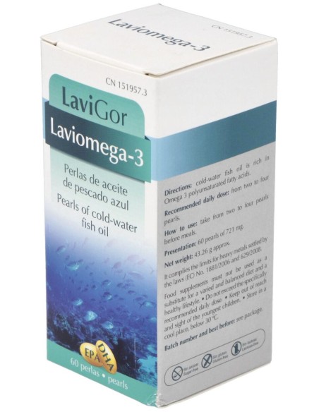 Lavigor Omega 3 Perlas De Aceite De Pescado  60 Caps