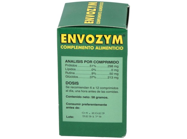Nutribiol Envozym Enzimas Proteolíticas 100Comp.