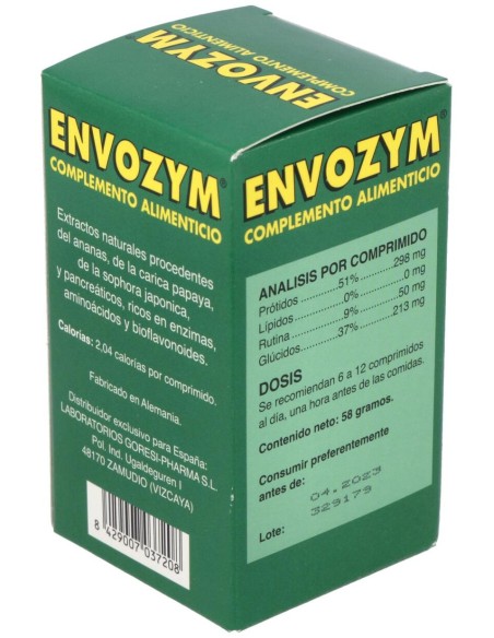 Nutribiol Envozym Enzimas Proteolíticas 100Comp.