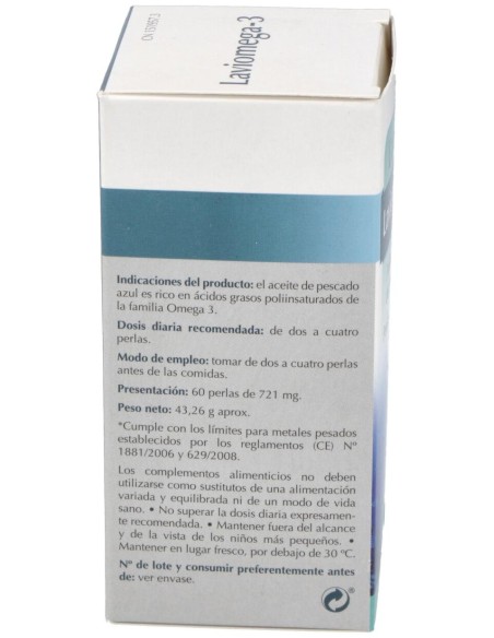 Lavigor Omega 3 Perlas De Aceite De Pescado  60 Caps