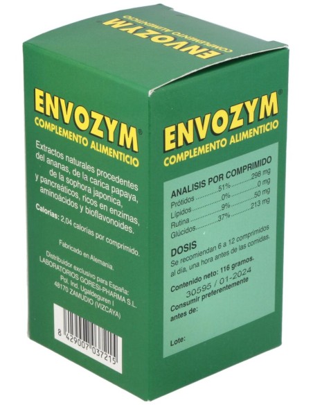 Envozym Complemento Alimenticio 200 Comp.