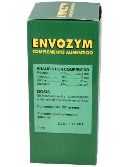 Envozym Complemento Alimenticio 500 Comp.