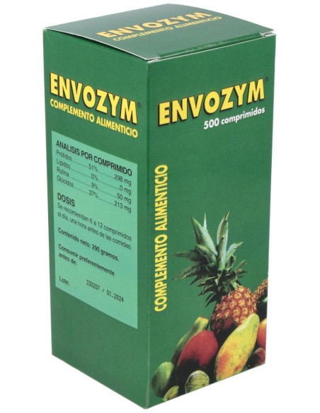 Envozym Complemento Alimenticio 500 Comp.