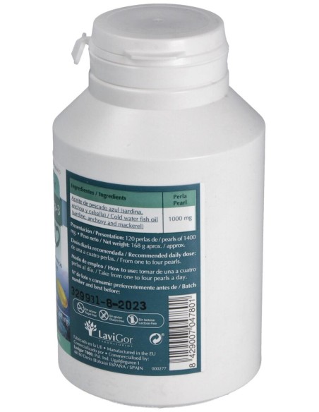 Lavigor Omega 3 Perlas De Aceite De Pescado 1 G 120 Caps