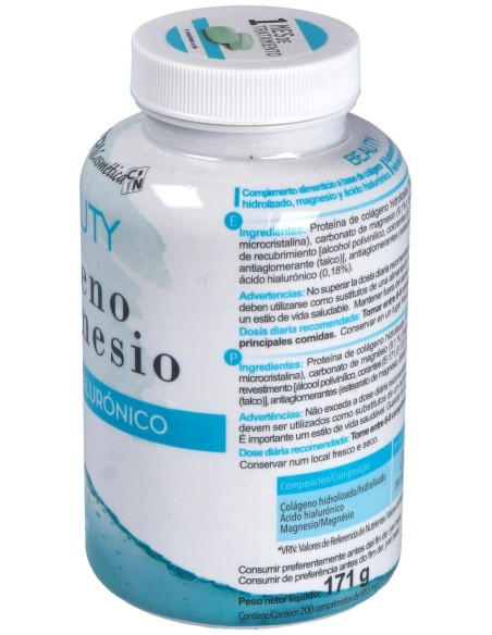 Clinical Nutrition Beauty Col Geno %26 Magnesio %26 Acido Hialur¢Nico 200 Comprimidos