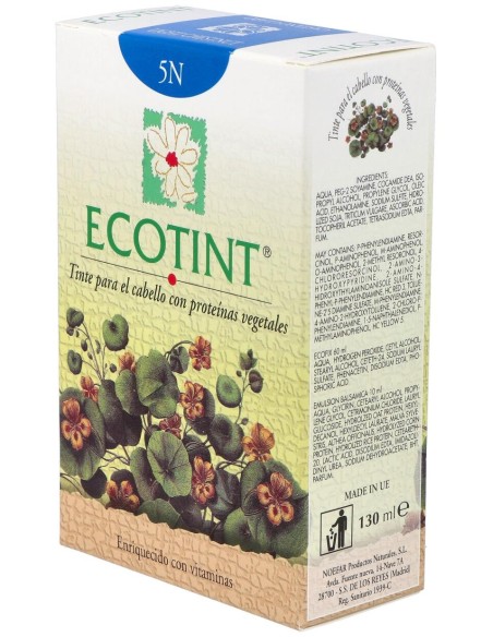 Ecotint Tinte Cabello 5N Castaño Claro 130Ml