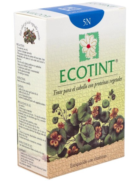 Ecotint Tinte Cabello 5N Castaño Claro 130Ml