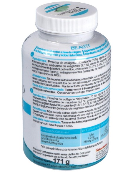 Clinical Nutrition Beauty Col Geno %26 Magnesio %26 Acido Hialur¢Nico 200 Comprimidos