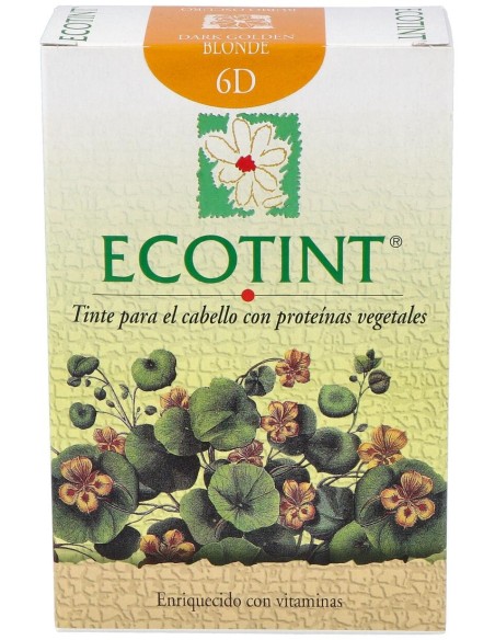 Ecotint Tinte Cabello 6D Rubio Oscuro Dorado 130Ml