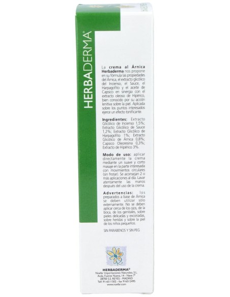 Noefar Herbaderma Arnica Sin Parabenos 100Ml