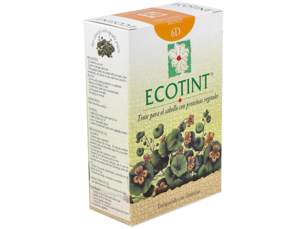 Ecotint Tinte Cabello 6D Rubio Oscuro Dorado 130Ml