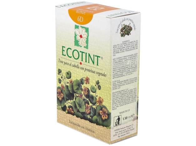 Ecotint Tinte Cabello 6D Rubio Oscuro Dorado 130Ml