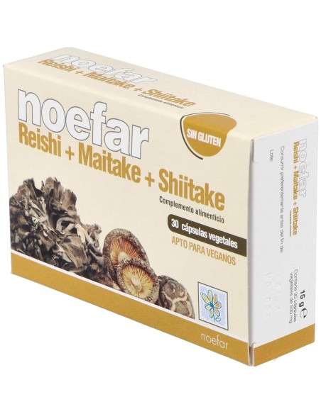 Noefar Reishi Maitake Shitake 30Caps