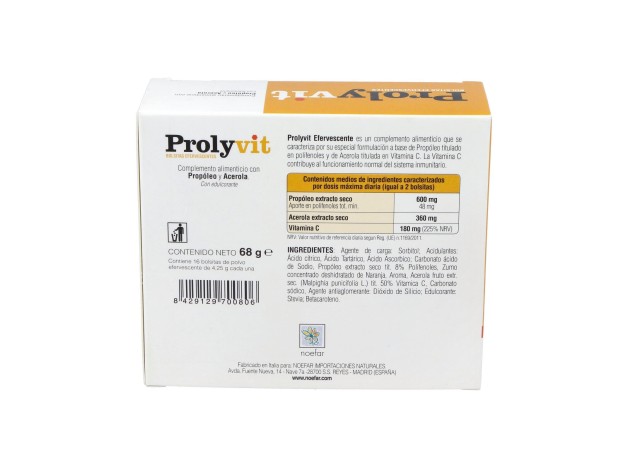 Noefar Prolyvit Efervescente 16 Sobres