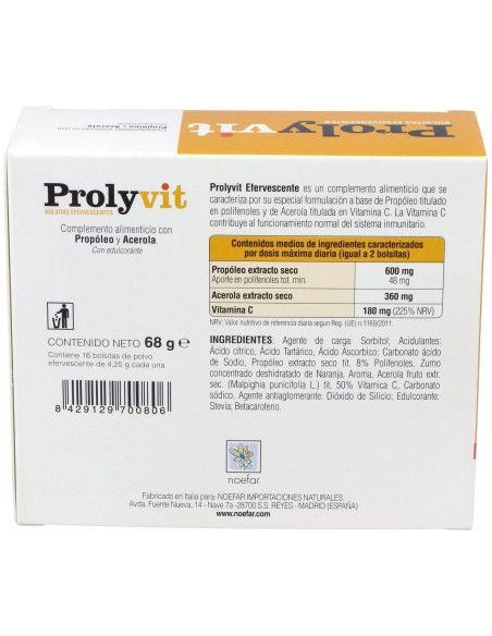 Noefar Prolyvit Efervescente 16 Sobres