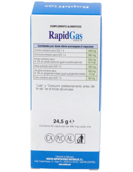 Rapidgas Plus 50Cap.