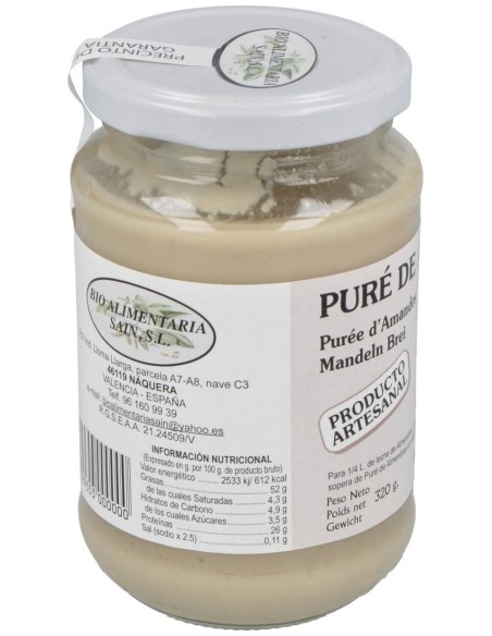 Sain Pure Almendra Bio 320G