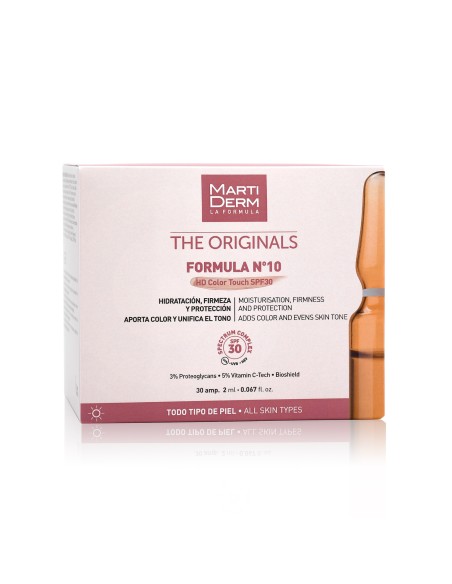 Martiderm Ampollas FORMULA Nº10 HD Color Touch SPF30 10 Ampollas
